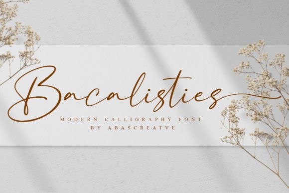 Bacalisties: A Delicate Handwritten Font for Elegant Branding