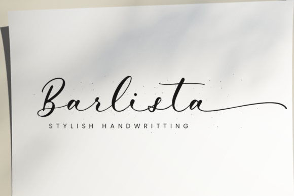 Barlista: A Calligraphy Font for Elegant Campaigns
