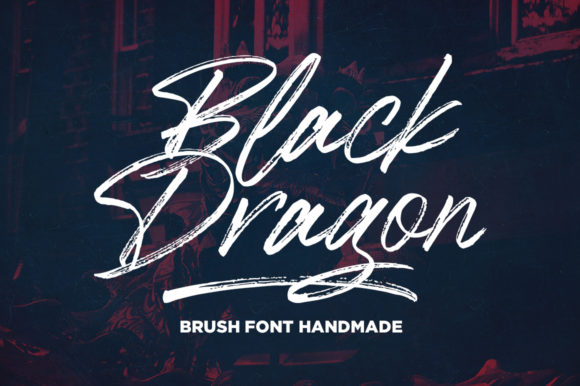 Black Dragon: A Bold Script Font for Eye-Catching Editorial Design