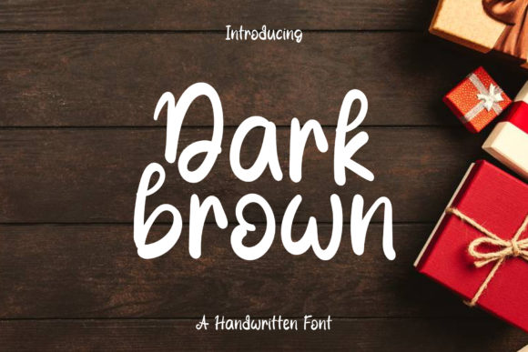 Dark Brown: A Handwritten Font for Elegant Web Design