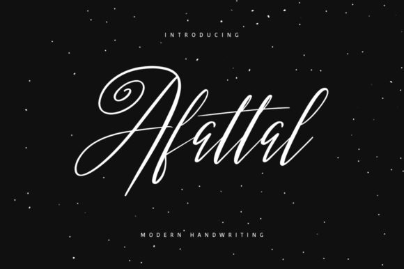 Discover Afattal: A Handwritten Font for Creative Branding