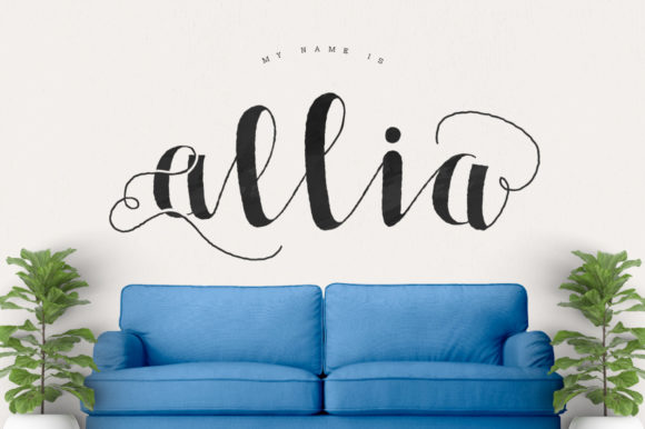 Discover Allia: A Handwritten Font for Elegant Branding