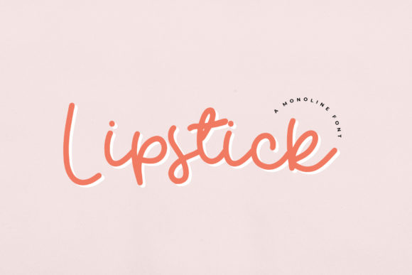 Discover Lipstick: A Charming Handwritten Font for Web Design