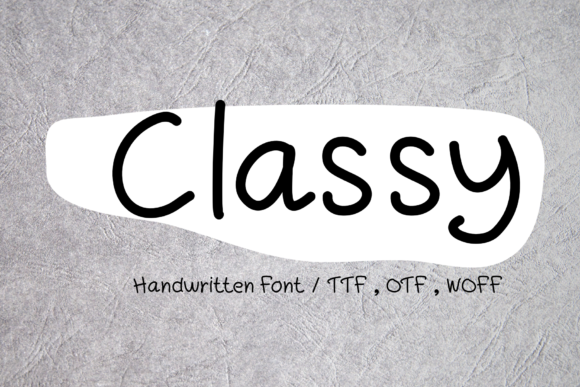 Discovering Classy: A Handwritten Font for Editorial Charm