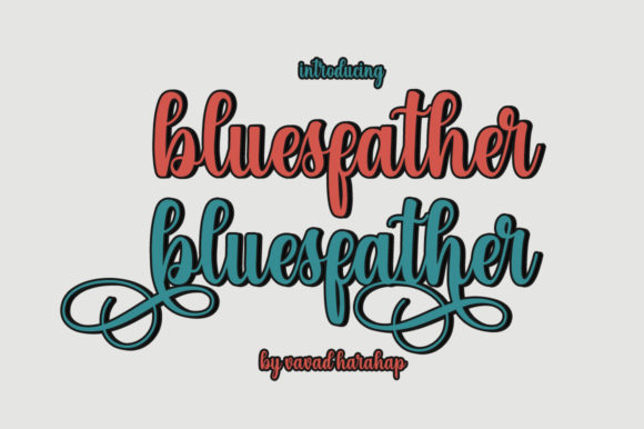 Enhance Your Brand with Bluefather: A Vintage Handwritten Font