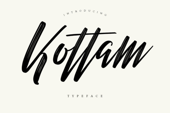 Enhance Your Brand with Kottam: A Bold Handwritten Font