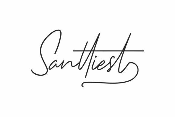 Enhance Your Brand with Santtiest: A Stylish Handwritten Font