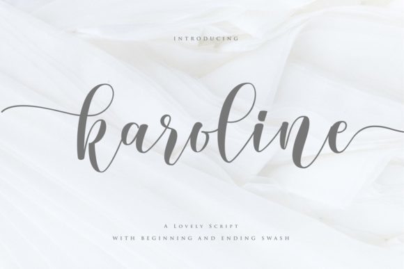Enhance Your Campaign with Karoline: A Stylish Script Font
