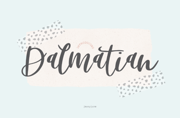Enhance Your Craft with Dalmatian: A Stylish Handwritten Font
