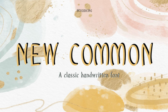Exploring New Common: A Joyful Handwritten Font for Branding