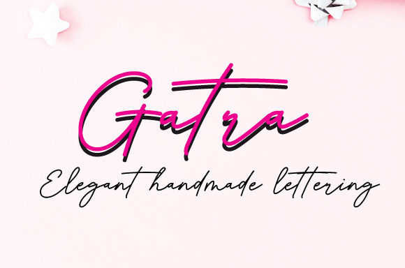 Gatra: A Script Font with Modern Elegance