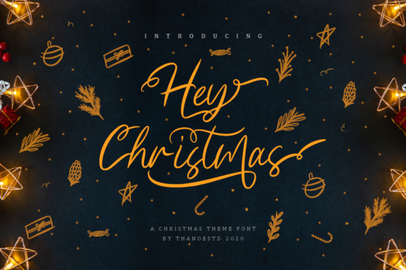 Hey Christmas: A Festive Font for Editorial Design