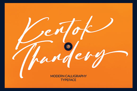 Kentok Thundery: A Versatile Script Font for Editorial Design