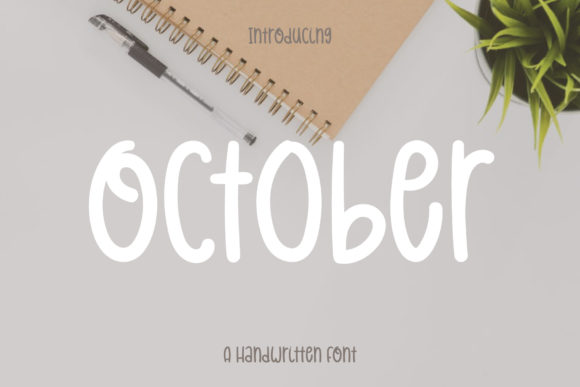 October: A Handwritten Font for Modern Web Design