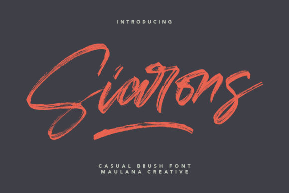 Siarons: A Handwritten Font for Creative Web Design