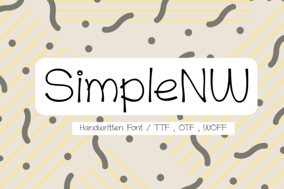 SimpleNW: A Delicate Handwritten Font for Charming Branding