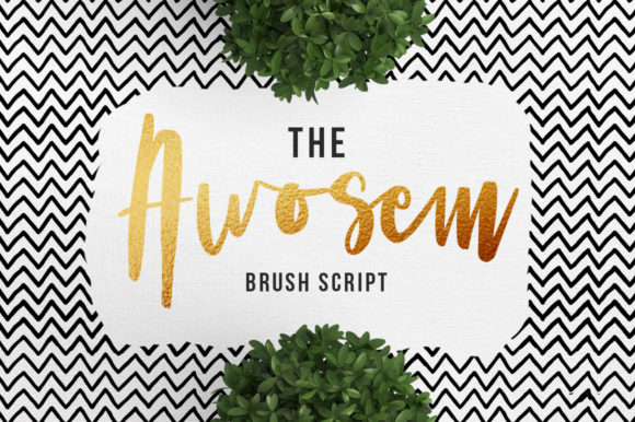 The Awosem: A Trendy Handwritten Font for Creative Projects