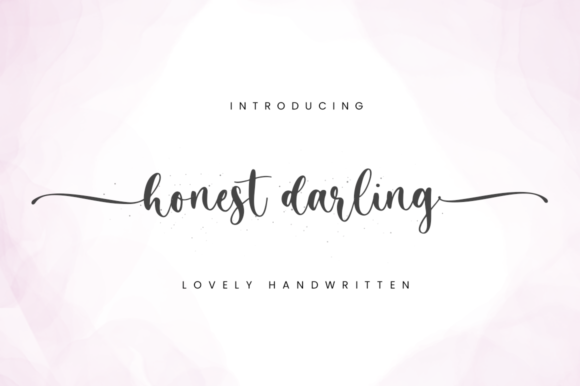 Transform Your Brand with Honest Darling: A Romantic Calligraphy Font