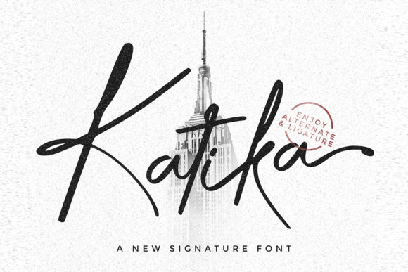 Transform Your Brand with Katika: A Sweet and Cursive Font