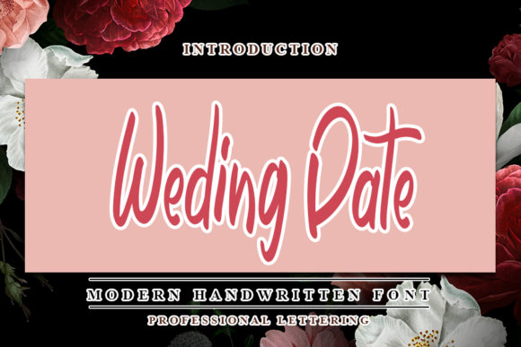 Wedding Date: A Delicate Handwritten Font for Elegant Branding