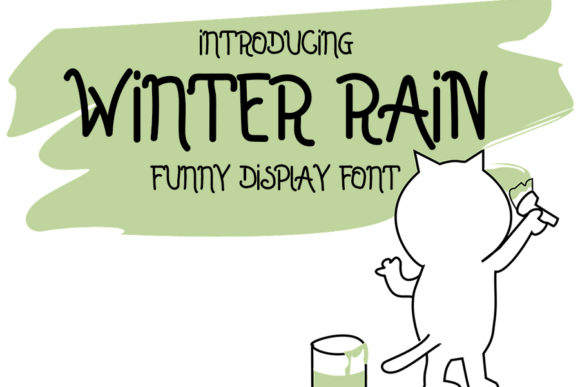 Winter Rain: A Charming Handwritten Font for Crafters